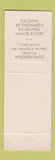 Matchbook Cover - Wooden Shoe Restaurant Dayton OH