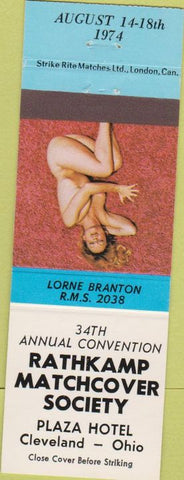 Matchbook Cover - 1974 RMS Cleveland OH Strike Rite pinup