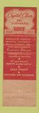 Matchbook Cover - Crystal Clear Dry Cleaners Lorain Elyria OH