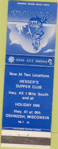 Matchbook Cover - Hesser's Oshkosh WI