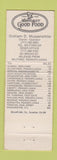 Matchbook Cover - Milford Diner PA Full Length