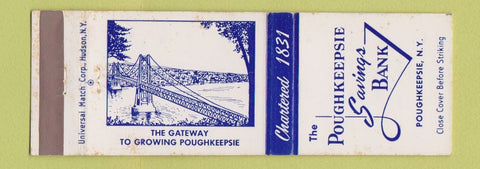 Matchbook Cover - Poughkeepsie Savings Bank NY WEAR