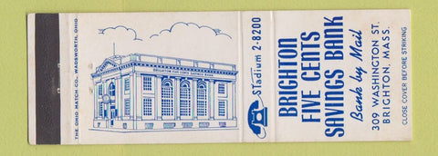 Matchbook Cover - Brighton Five Cents Savings Bank Brighton MA
