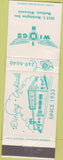 Matchbook Cover - Wing's Inn Madison WI CREASE