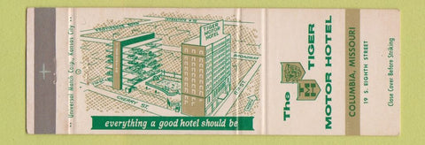 Matchbook Cover - Tiger Motor Hotel Columbia MO