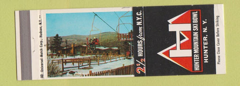 Matchbook Cover - Hunter Mountain Ski Bowl skiing Hunter NY