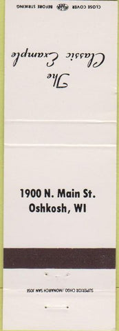 Matchbook Cover - Classic Example Oshkosh WI