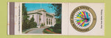 Matchbook Cover - Organization of American States Washington DC WEAR