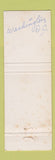 Matchbook Cover - Organization of American States Washington DC WEAR