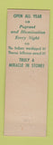 Matchbook Cover - Natural Bridge Hotel VA