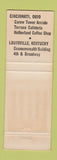 Matchbook Cover - Hathaway's Restaurant girlie Louisville KY Cincinnati OH