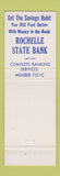 Matchbook Cover - Rochelle State Bank IL