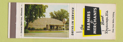 Matchbook Cover - Farmers and Merchants Bank Weyauwega WI
