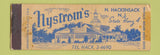 Matchbook Cover - Nystrom's North Hackensack NJ WORN Full Length