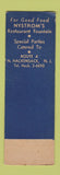 Matchbook Cover - Nystrom's North Hackensack NJ WORN Full Length