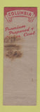 Matchbook Cover - Columbia Coal St Paul MN WEAR