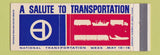 Matchbook Cover - National Transportation Week