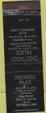 Matchbook Cover - Crestwood Palace Crestwood IL WEAR