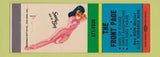 Matchbook Cover - The Front Page billiards pinup Torrance CA CREASES