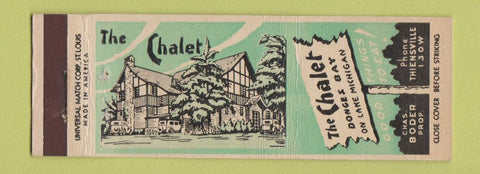 Matchbook Cover - The Chalet Donges Bay