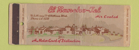 Matchbook Cover - El Rancho Tel WORN Full Length