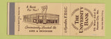 Matchbook Cover - University Bank Kansas City MO