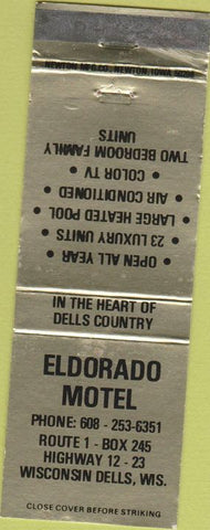 Matchbook Cover - Eldorado Motel Wisconsin Dells WI