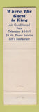 Matchbook Cover - Seville Motel Royal Oak MI
