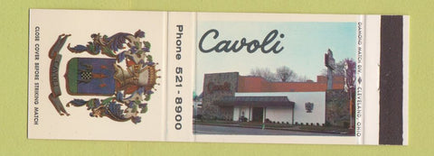 Matchbook Cover - Cavoli Restaurant Cleveland OH