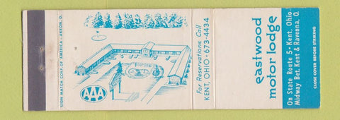 Matchbook Cover - Eastwood Motor Lodge Kent OH