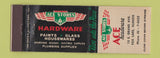 Matchbook Cover - Ace Hardware Fox Lake IL