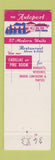Matchbook Cover - Autoport Motel State College PA