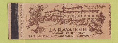 Matchbook Cover - La Playa Hotel Carmel CA WEAR Full Length