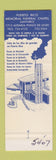 Matchbook Cover - Puerto Rico Memorial Santurce
