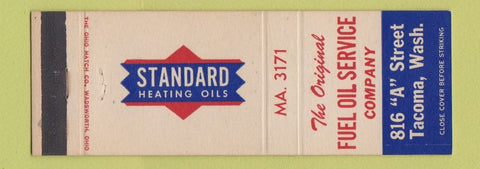 Matchbook Cover - Standard Heating Oils Fuel Service Tacoma WA