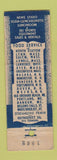 Matchbook Cover - Armstrong Railroad News Boston MA WEAR