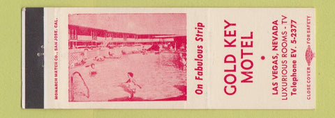 Matchbook Cover - Gold Key Motel Las Vegas NV