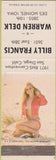 Matchbook Cover - 1971 RMS Convention San Diego CA pinup