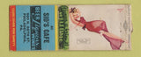 Matchbook Cover - Sid's Cafe Philadlephia PA WORN BOBTAIL pinup