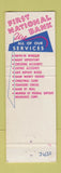 Matchbook Cover - First National Bank Brunswick ME