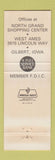 Matchbook Cover - Union Story Trust and Savings Bank Ames IA Full Length