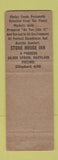 Matchbook Cover - Stone House Inn Silver Spring MD WEAR