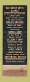 Matchbook Cover - Davenport Hotel Spokane WA WEAR