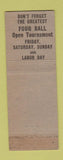 Matchbook Cover - Wachusett Country Club West Boylston MA