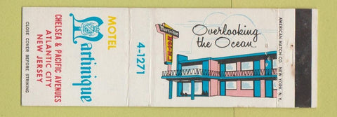 Matchbook Cover - Motel Martinique Atlantic City NJ