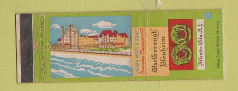 Matchbook Cover - Marlborough Blenheim Atlantic City NJ WEAR