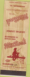Matchbook Cover - Mathon's Restaurant Waukegan IL