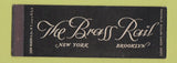 Matchbook Cover - The Brass Rail Brooklyn NY New York City Full Length