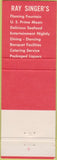 Matchbook Cover - Flaming Fountain Naples FL