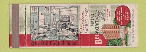 Matchbook Cover - Piper's Belmont Hotel Madison WI WEAR